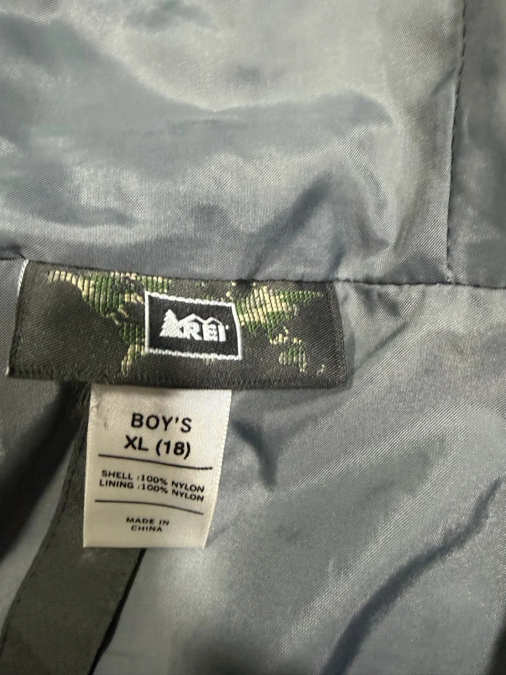REI Orange and Gray Hooded Ski Jacket W